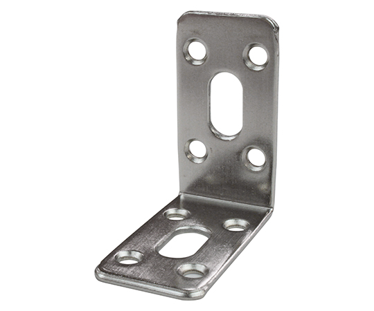 取付金具　ステンレス　2mm×25mm×49mm×49mm