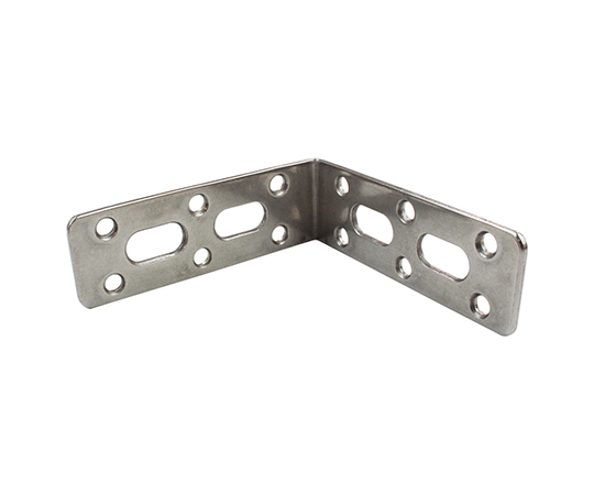 取付金具　ステンレス　2mm×25mm×74mm×74mm