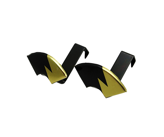 額受カモイ　扇面カモイ掛　30mm×46.5mm×47mm×36mm×13mm×23mm　2個入