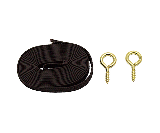 63-7928-22 額用付属　額用吊紐　茶　1500mm Y-7530-4