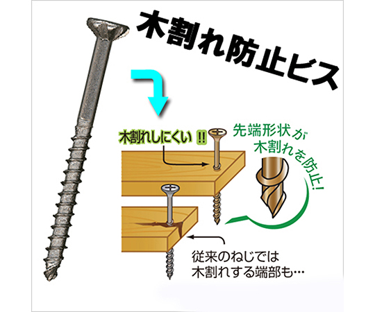 スレンダー木割れ防止　太さ3.7mm×90mm　38個入