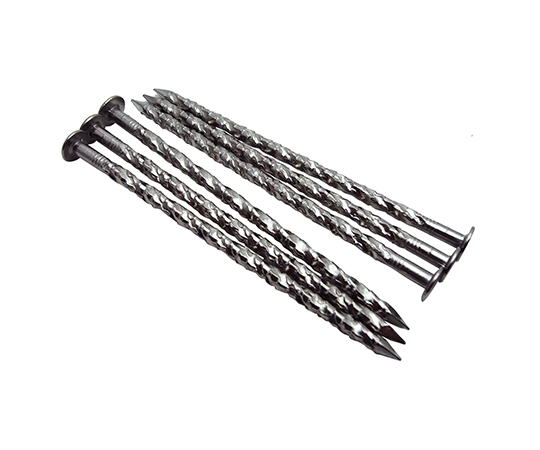 ステンレス釘　スクリング平頭　シルバー　1kg　#8×100mm