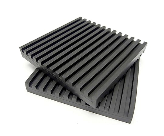 防振マット　黒　10mm×75mm×75mm　2個入