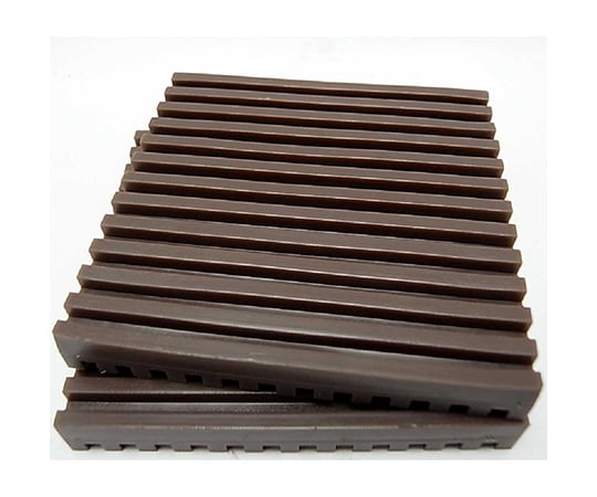 防振マット　茶　10mm×75mm×75mm　2個入