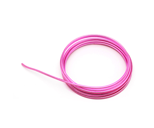 デザインワイヤー　自遊自在　wire　COLOR　メタリックピンク　3.2φmm×3m