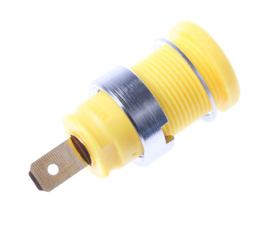 人気定番の 63-7979-78 4mm safety panel 魅力的な socket 25A 972355103 yellow