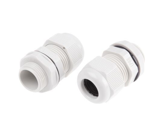 ケーブルグランド, 径：M20, 材質：ナイロン 66, ロックナット付き 1袋（10個入）