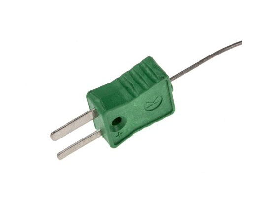 熱電対センサ,　Kタイプ　ミニチュアプラグ,　-50°C　→　1200°C,　1m　RoHS対応