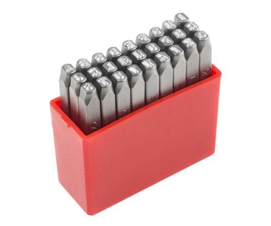 文字刻印パンチセット　2.5mm　x　27個