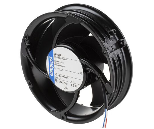 軸流ファン　電源電圧：24　V　dc　171.5　x　50.8mm　DC　（6300シリーズ）　丸型