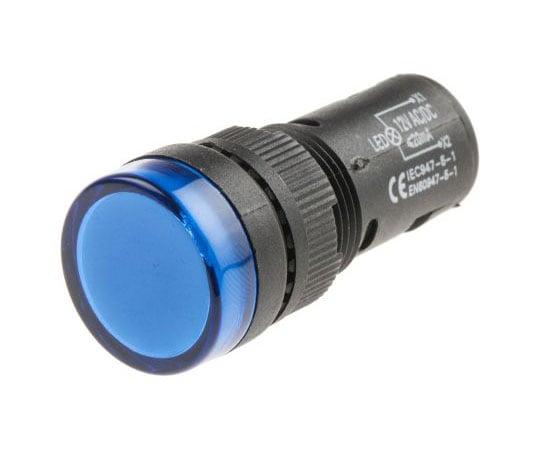 パイロットランプ　表示灯　LED灯　LEDtecシリーズ　青　丸型