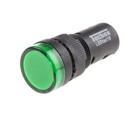 パイロットランプ　表示灯　LED灯　LEDtecシリーズ　緑　丸型