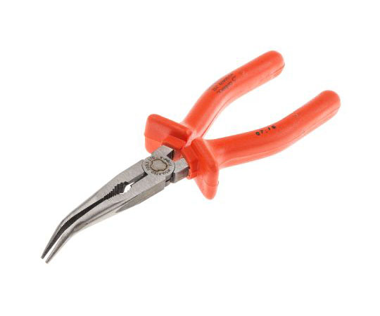 ロングノーズプライヤ　全長210　mm　クロームバナジウム鋼