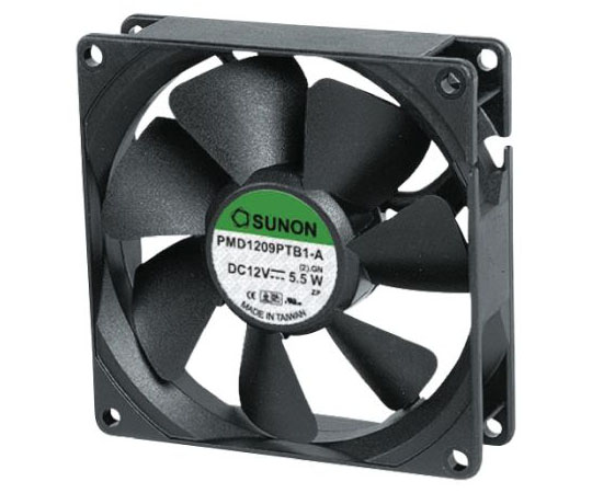 軸流ファン　電源電圧：12　V　dc　120　x　120　x　38mm　DC　（PMDシリーズ）　角型
