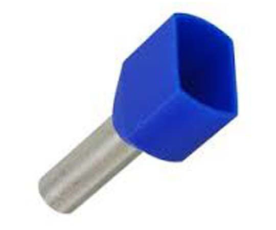 棒端子, 最大ワイヤサイズ 2 x 2.5mm2, 最大ワイヤサイズ 2 x 14AWG, 青, ピン径 2.9mm 1箱（500個入）