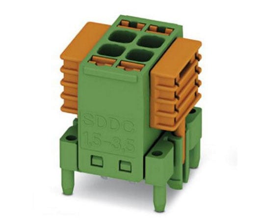 基板用端子台,　SDDC　1.5/　2-PV-3.5シリーズ,　3.5mmピッチ　,　2列,　2極,　緑