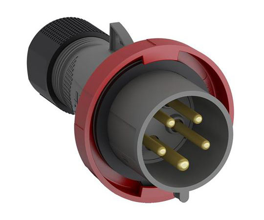 電源コネクタ　（産業用コネクタ　）,　Easy　＆　Safeシリーズ,　ケーブルマウント,　プラグ,　赤