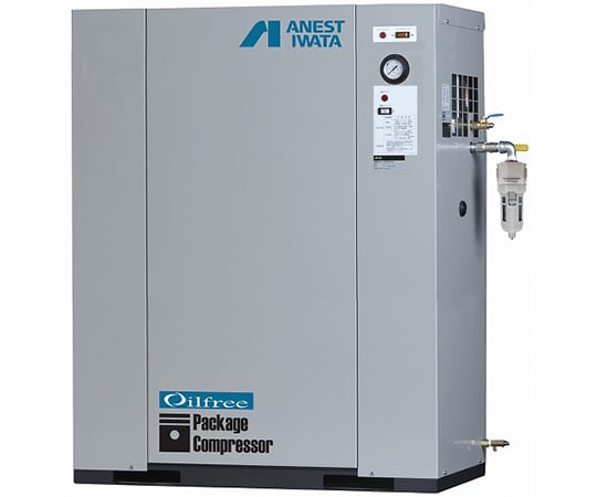 レシプロコンプレッサ（パッケージ・オイルフリータイプ）　ドライヤー　2.2KW　200V　50Hz