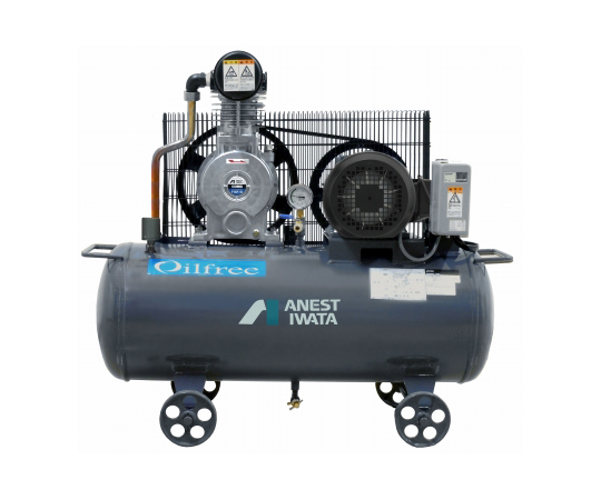 レシプロコンプレッサ（タンクマウント・オイルフリータイプ）　1.5KW　200V　60Hz