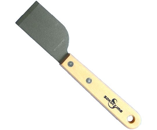 長木柄金ヘラ　フッ素加工　直刃　42mm