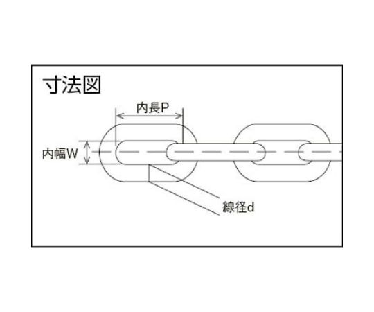 チューブ保護ステンレスチェーン　イエロー　1.2HA-Y　2.1～3m　1.2HA-Y-3C