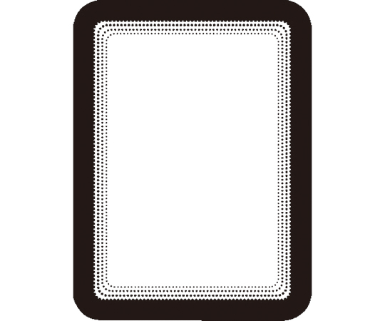 ディスプレイポケット　マグネットタイプ　A6サイズ　2枚入り　ブラック