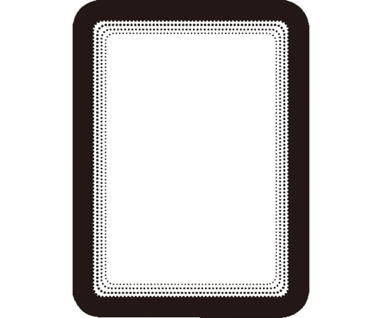 ディスプレイポケット　粘着タイプ　A6サイズ　2枚入り　ブラック