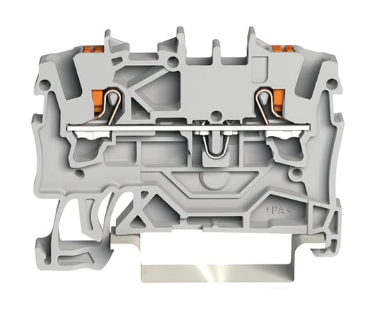 プッシュボタン操作タイプ　スプリング式中継端子台2201シリーズ2線式用