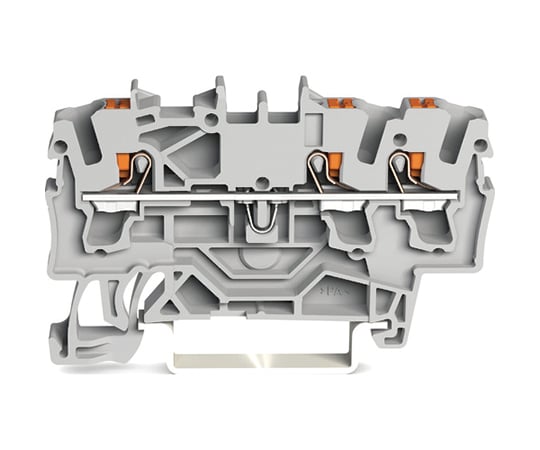 プッシュボタン操作タイプ　スプリング式中継端子台2202シリーズ3線式用