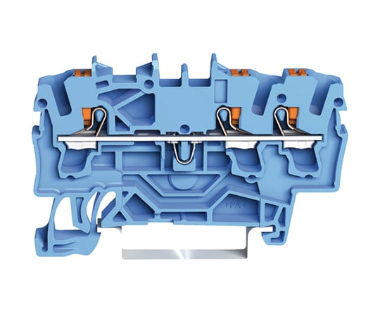 プッシュボタン操作タイプ　スプリング式中継端子台2202シリーズ3線式用