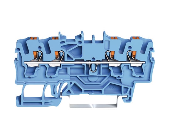 プッシュボタン操作タイプ　スプリング式中継端子台2202シリーズ4線式用