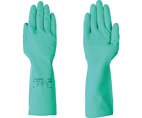 63-9384-59 耐薬品手袋 アルファテックソルベックス 37-176 XLサイズ