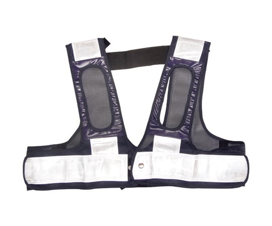 フルハーネス用安全ベスト「装着できるんです」<紺/白>