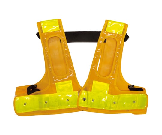 フルハーネス用LED安全ベスト/赤LED 装着できるんです 黄/黄