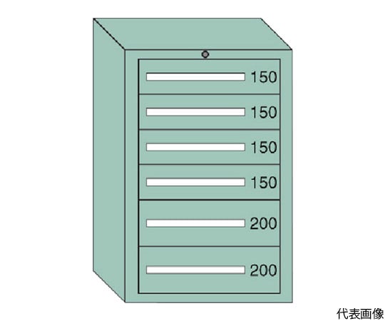 中量キャビネット（6型） 間口693×奥行557×高さ1081mm最大積載量1000kg