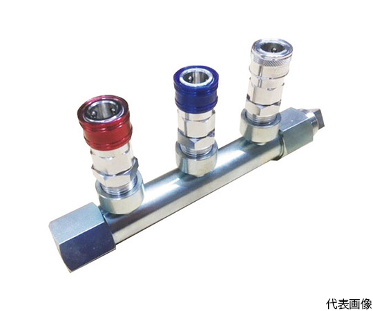PALシリーズ　エアーヘッダーカップリングソケット　赤・青・銀