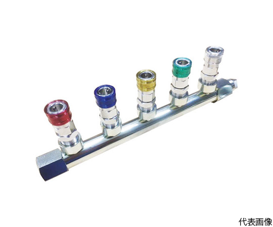 PALシリーズ　エアーヘッダーカップリングソケット　赤・青・黄・緑・銀