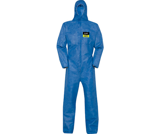 化学防護服　ウベックス　5/6　エアー　7448　ブルー　L
