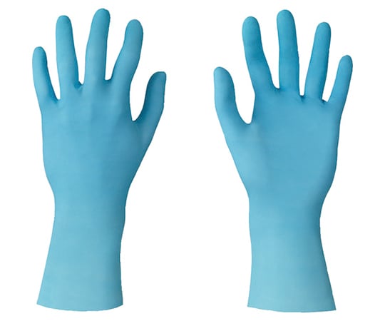 耐薬品ニトリルゴム使い捨て手袋 タッチエヌタフ 92-665 Mサイズ （100枚入） 92-665-8