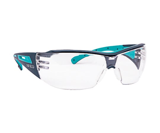 セーフティグラス　VICTOR　ダークグレー/ターコイズブルー　レンズクリア