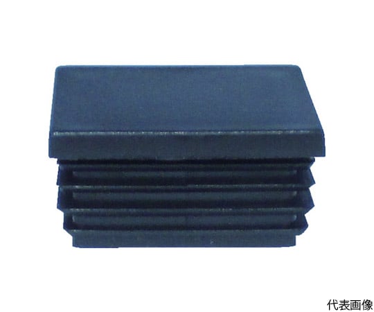 樹脂キャップ　角パイプ19用　ブラック　（4個入）