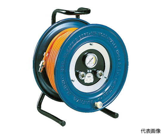ロータリー機構内蔵エアーリール　30m　内径φ6.5　ポリウレタンホース