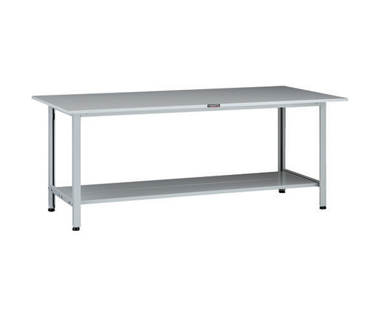 軽荷重作業台（200kg）AO型 1800X900XH740 下棚2枚付 ホワイト色