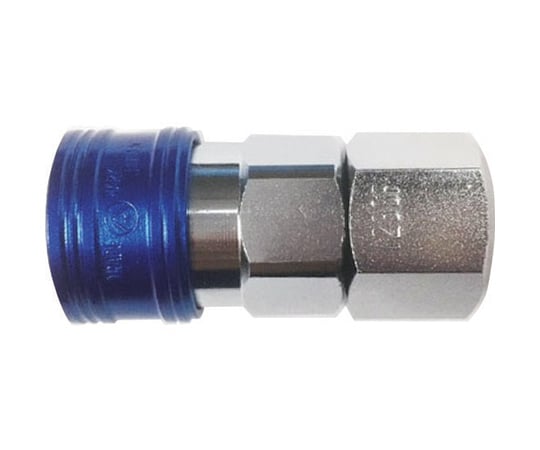 金属カップリング BLY-Cシリーズ カラーカップリングソケット（おねじ取付用） ブルー 10個入 相手側取付サイズR3/8