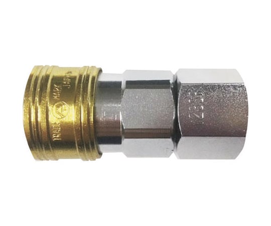 金属カップリング BLY-Cシリーズ カラーカップリングソケット（おねじ取付用） イエロー 3個入 相手側取付サイズR3/4