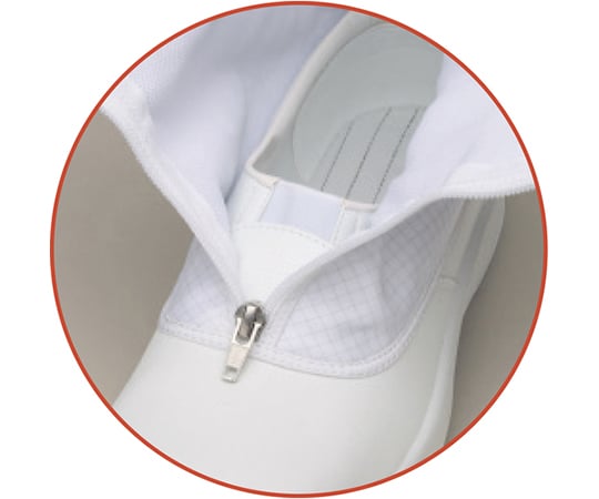 トウガード付　静電安全靴　GCR1200　フルCAP　ハーフ　ホワイト　26.0cm