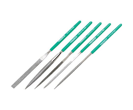 ダイヤモンドヤスリ 精密用#400 5本セット 全長180mm（8本組サイズ）