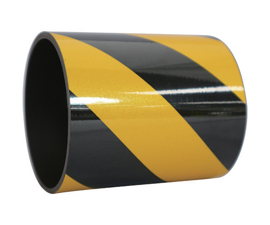 反射マグネットシート 100mm×1m イエロー/ブラック