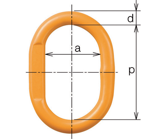 チェンスリング カナグ部材（アイタイプ） マスターリンクHMM 基本使用荷重5.2t