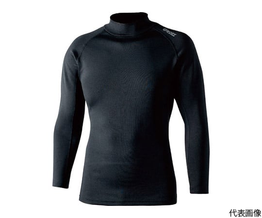 BTヒートブースト ヘビーウェイト ロングスリーブ ハイネックシャツ ブラック L JW-186-11-L